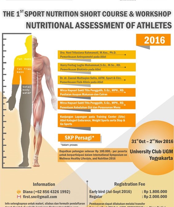 Short Course & Workshop:  Nutritional Assessment of Athletes (Registration OPEN)