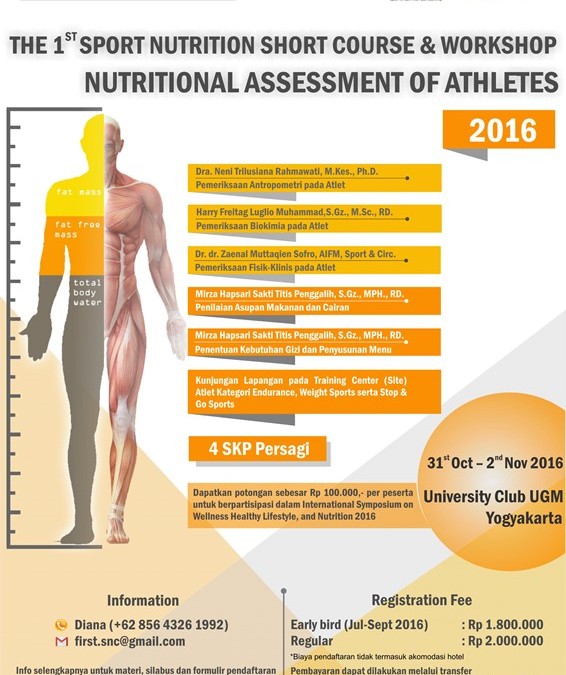 [UPDATE] Short Course & Workshop:  Nutritional Assessment of Athletes